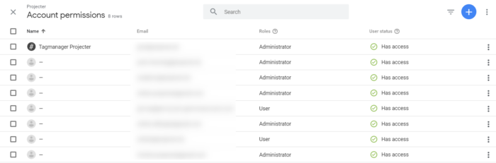 Google Tag Manager User Management