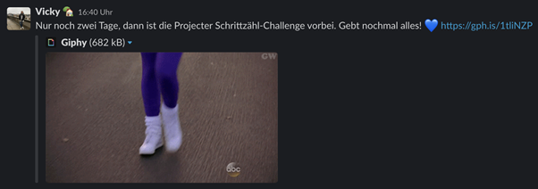 Screenshot Projecter Schrittzähl-Challenge 4